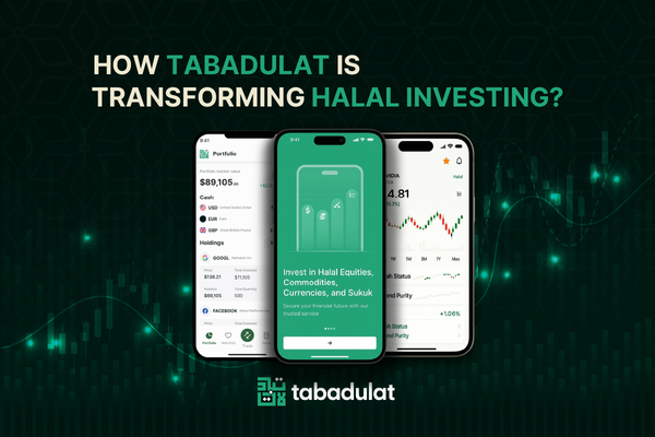 How Tabaulat Is Transforming Halal Investing with screenshots of the application pages